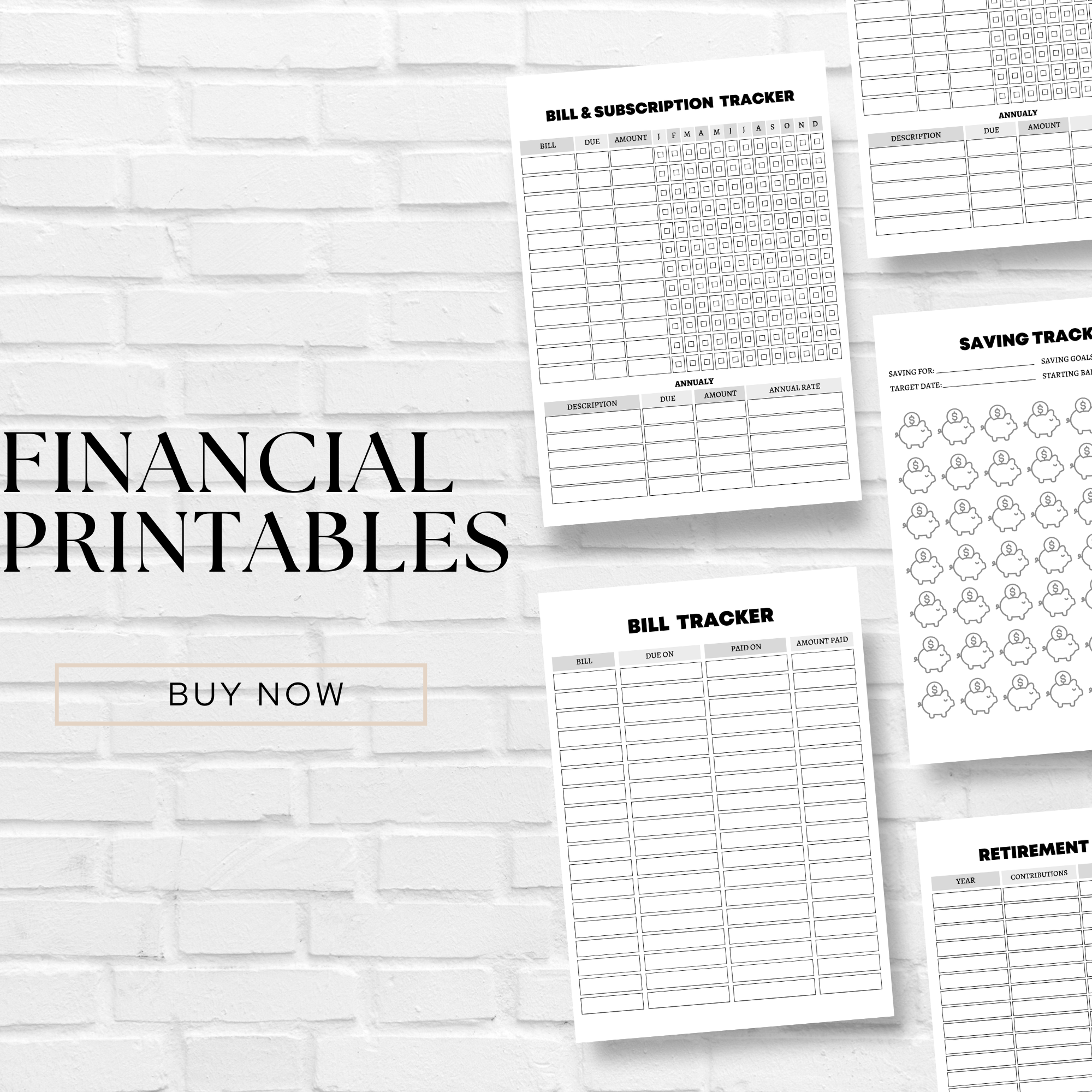 💰 Financial Printables: Take Charge of Your Money