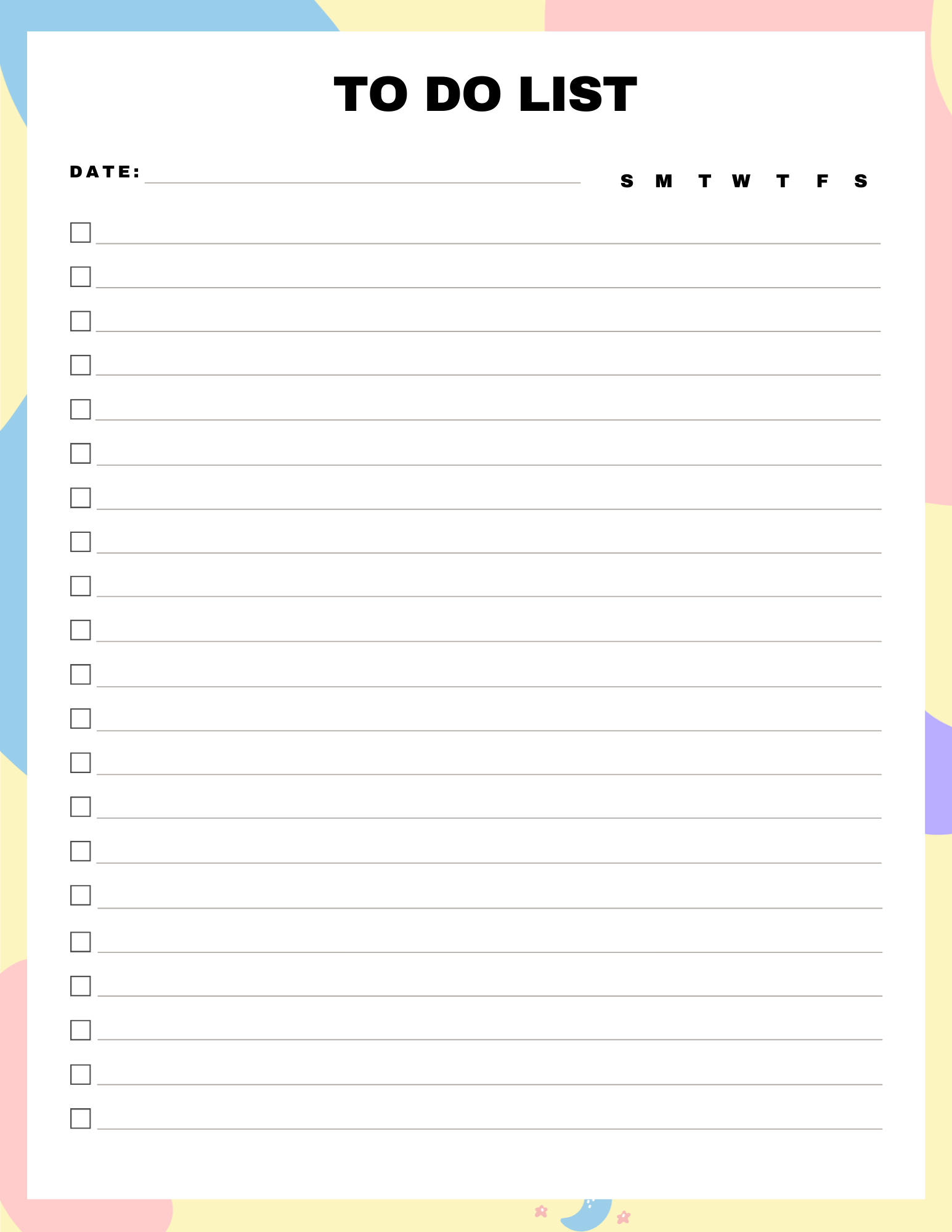 Basic ADHD Cleaning Schedule 6PG