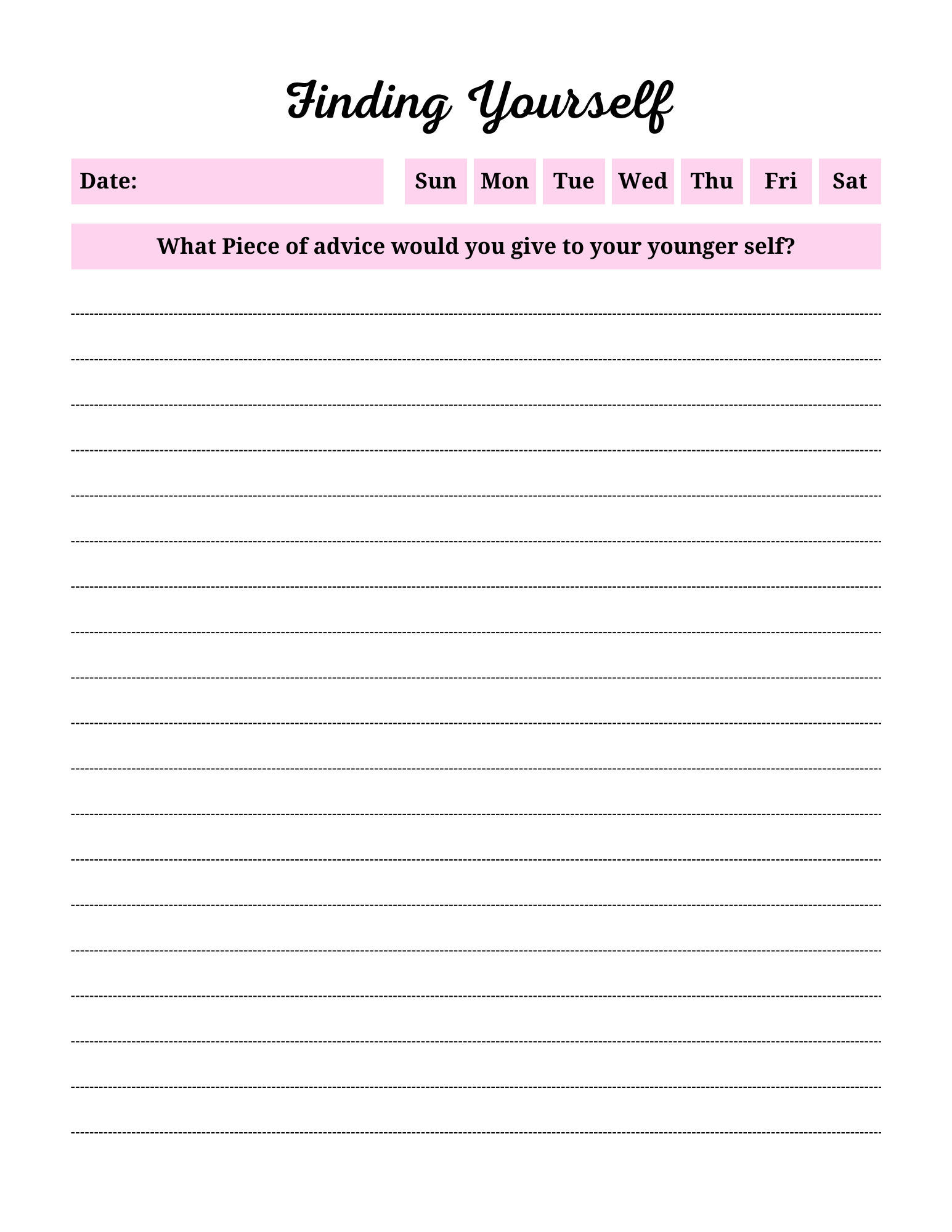 Self Discovery Journal 9 PG