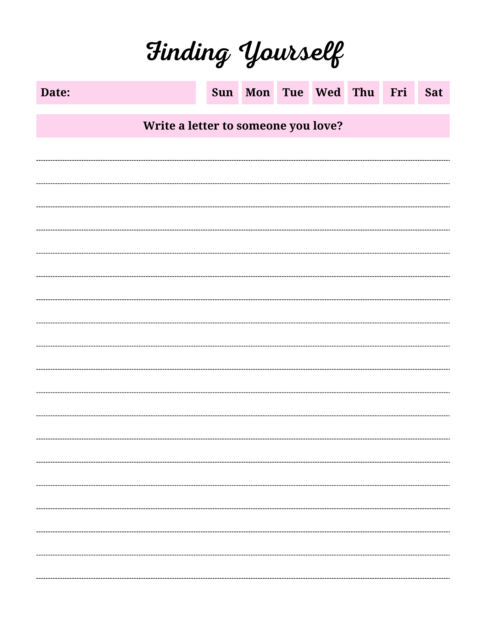 Self Discovery Journal 9 PG