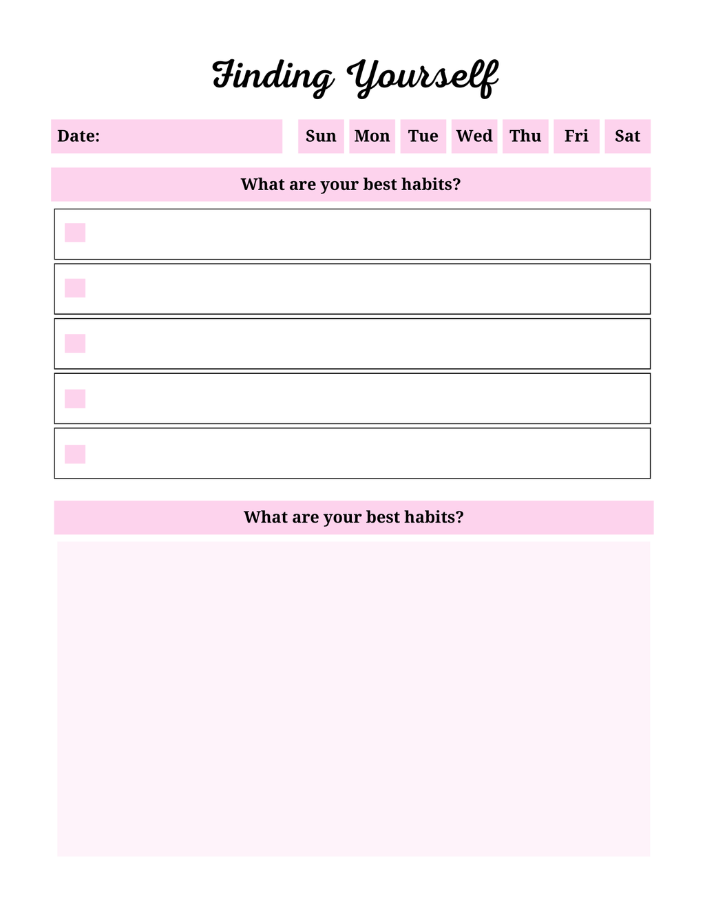 Self Discovery Journal 9 PG