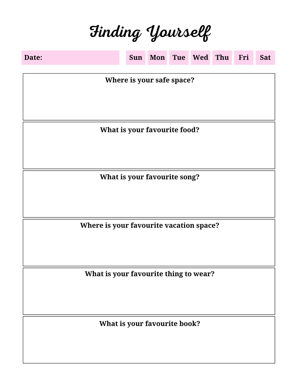 Self Discovery Journal 9 PG