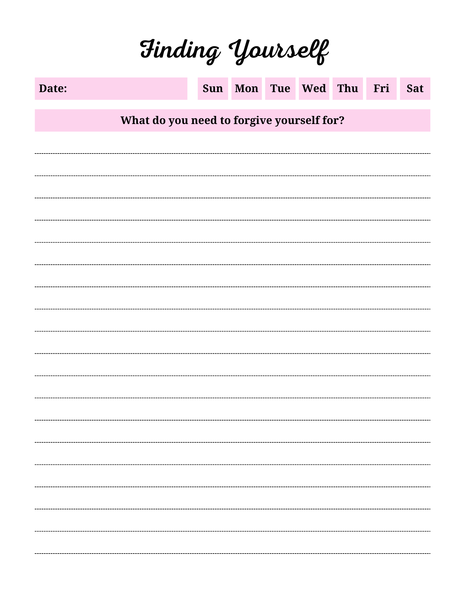 Self Discovery Journal 9 PG