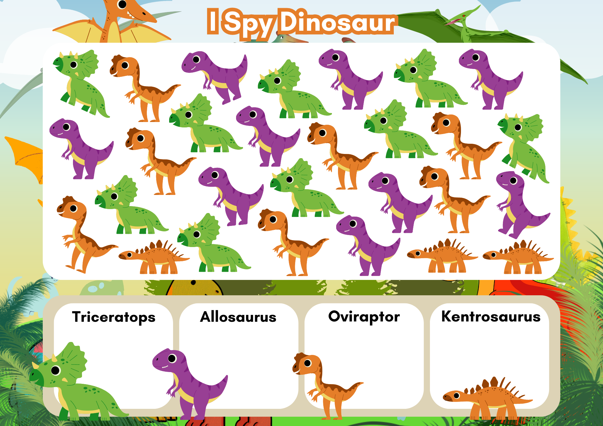 Dinosaur Themed - 64 Page Busy Book