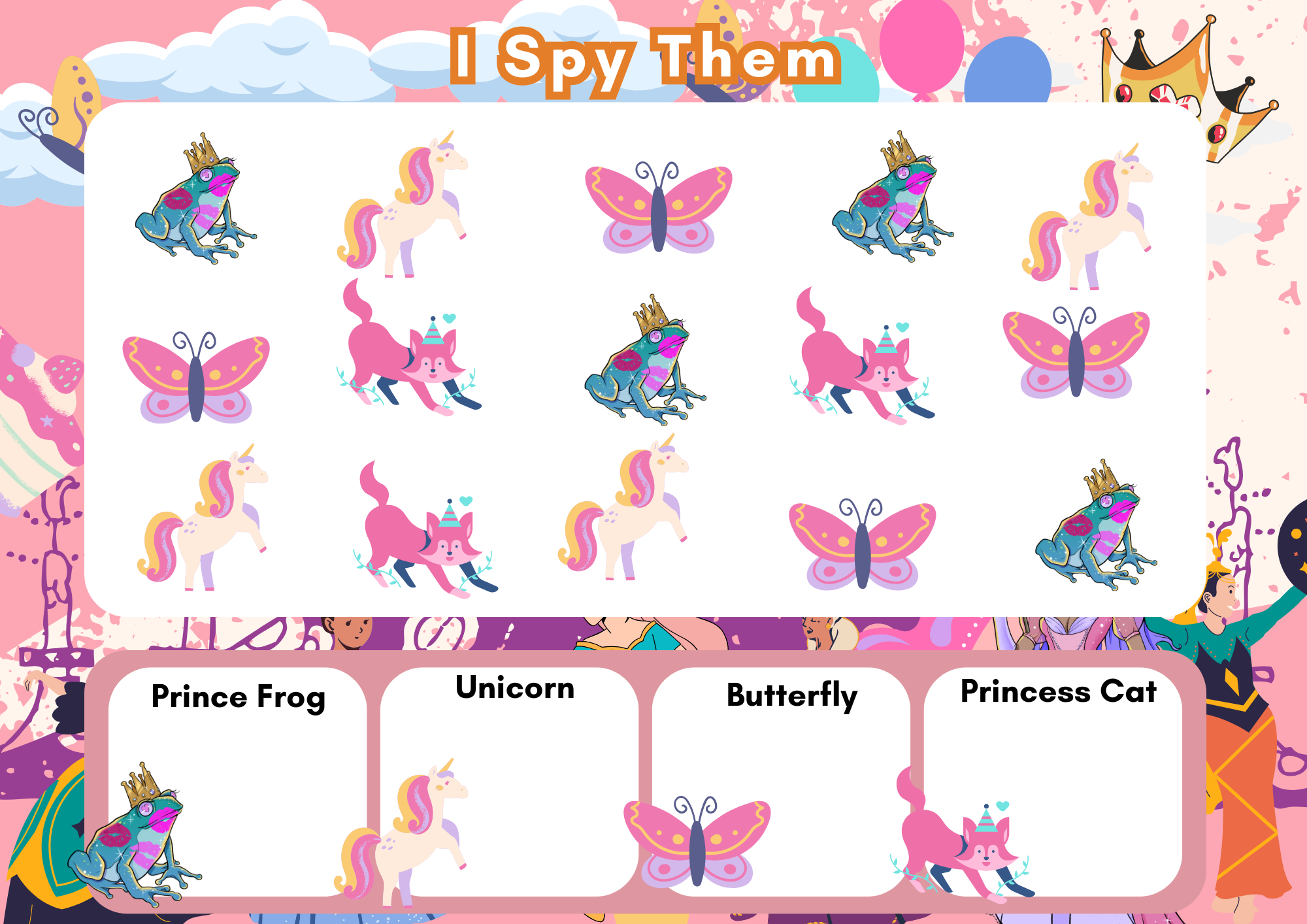 Princess Themed - 62 Page Busy Book