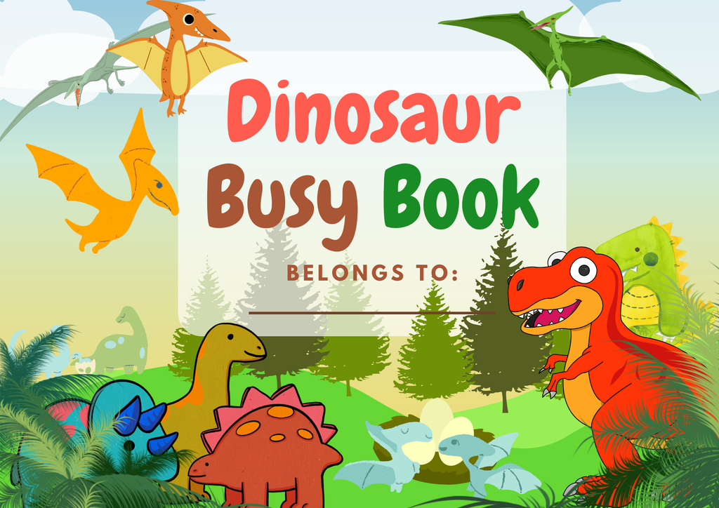 Dinosaur Themed - 64 Page Busy Book