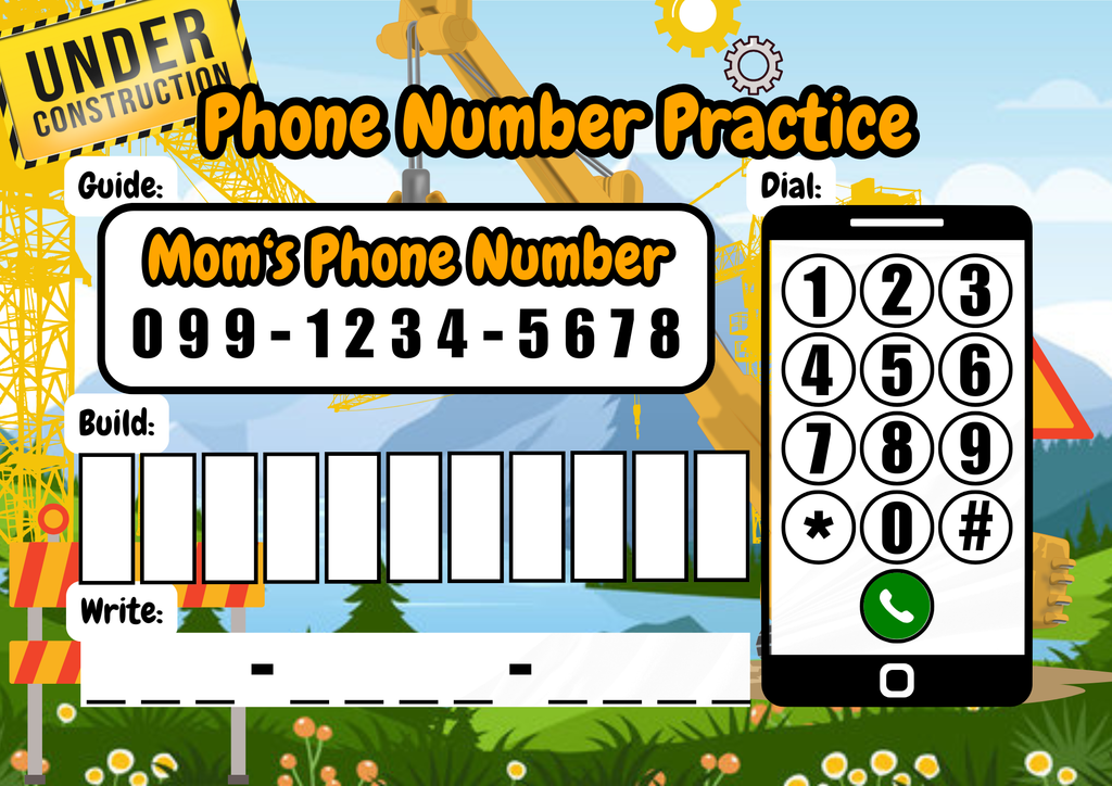 Construction Themed - 64 Page Bust Book