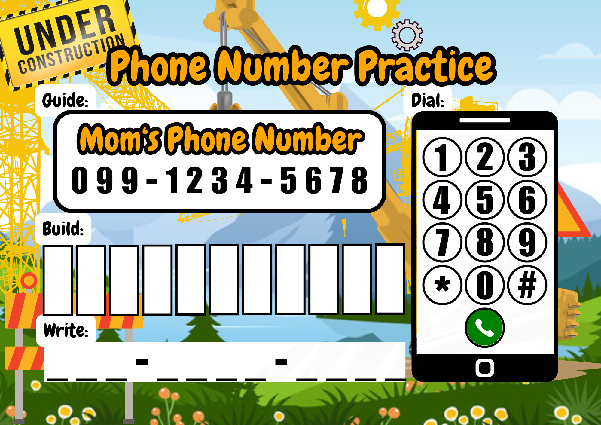 Construction Themed - 64 Page Bust Book