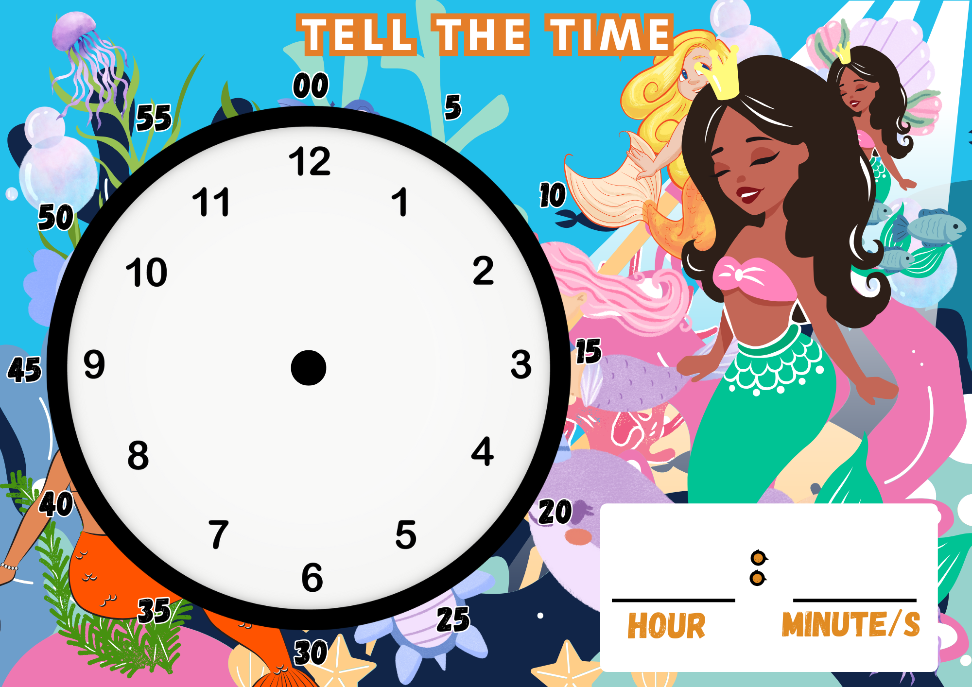 Mermaid Themed - 64 Page Busy Book