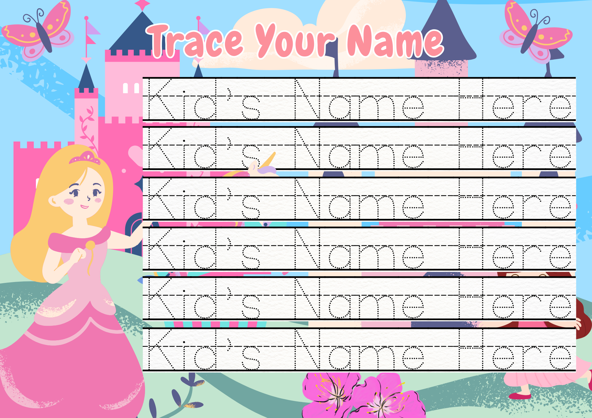 Princess Themed - 62 Page Busy Book