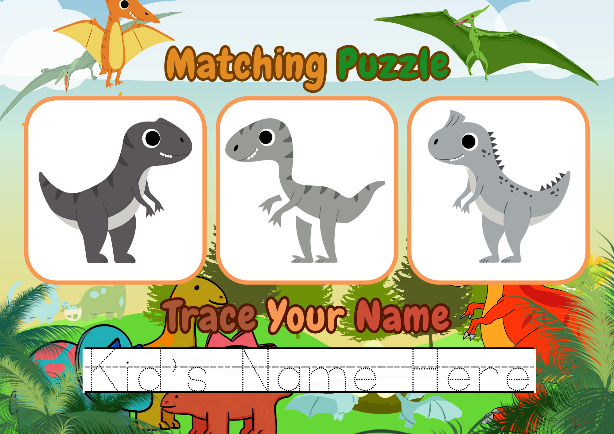 Dinosaur Themed - 64 Page Busy Book