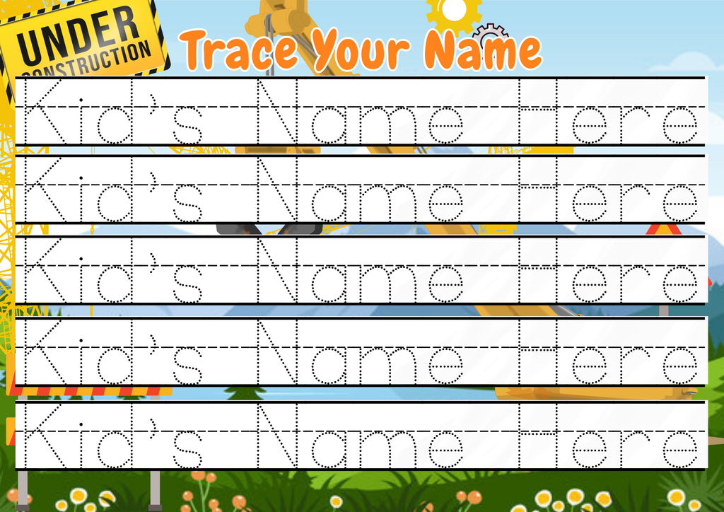 Construction Themed - 64 Page Bust Book