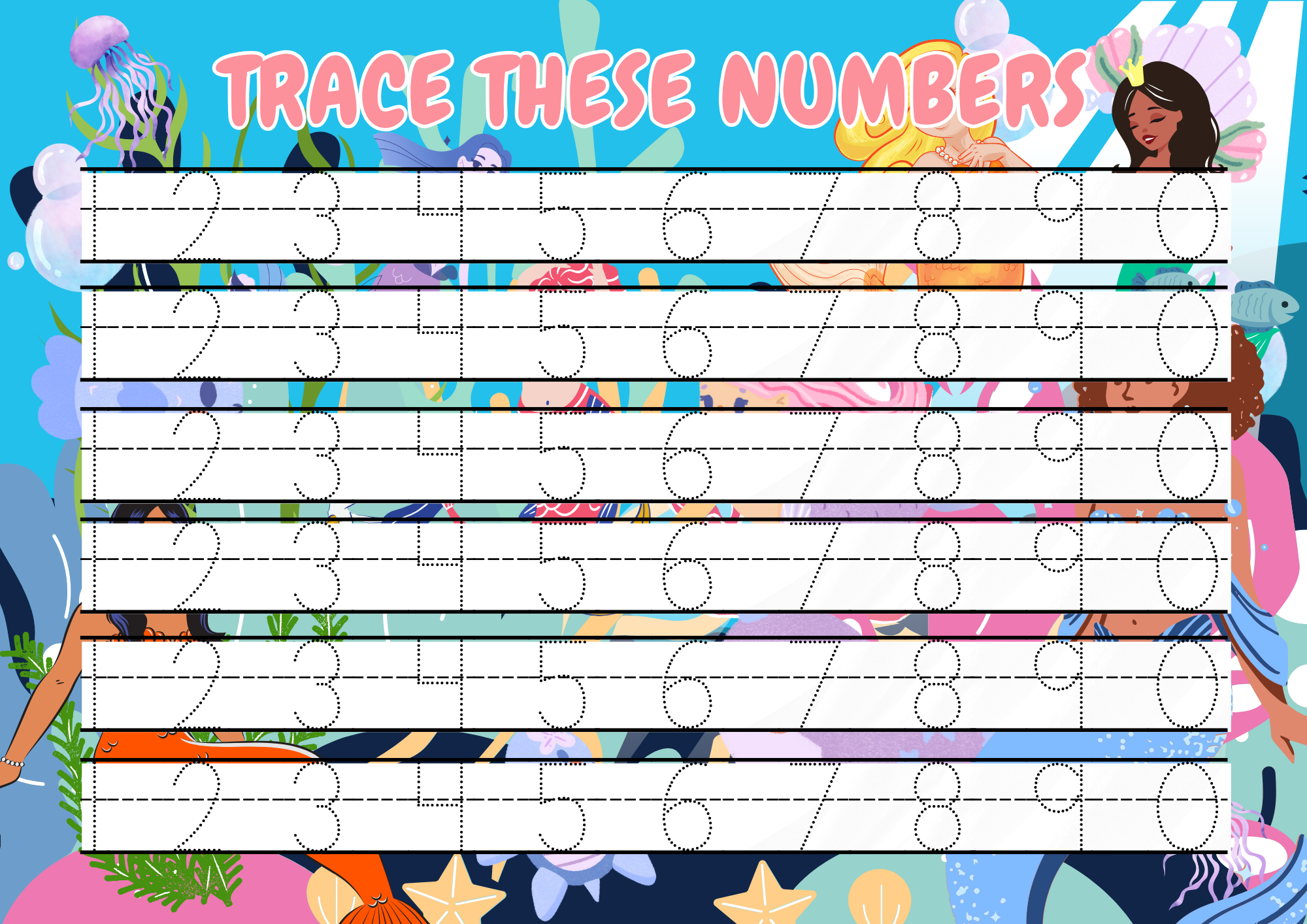 Mermaid Themed - 64 Page Busy Book