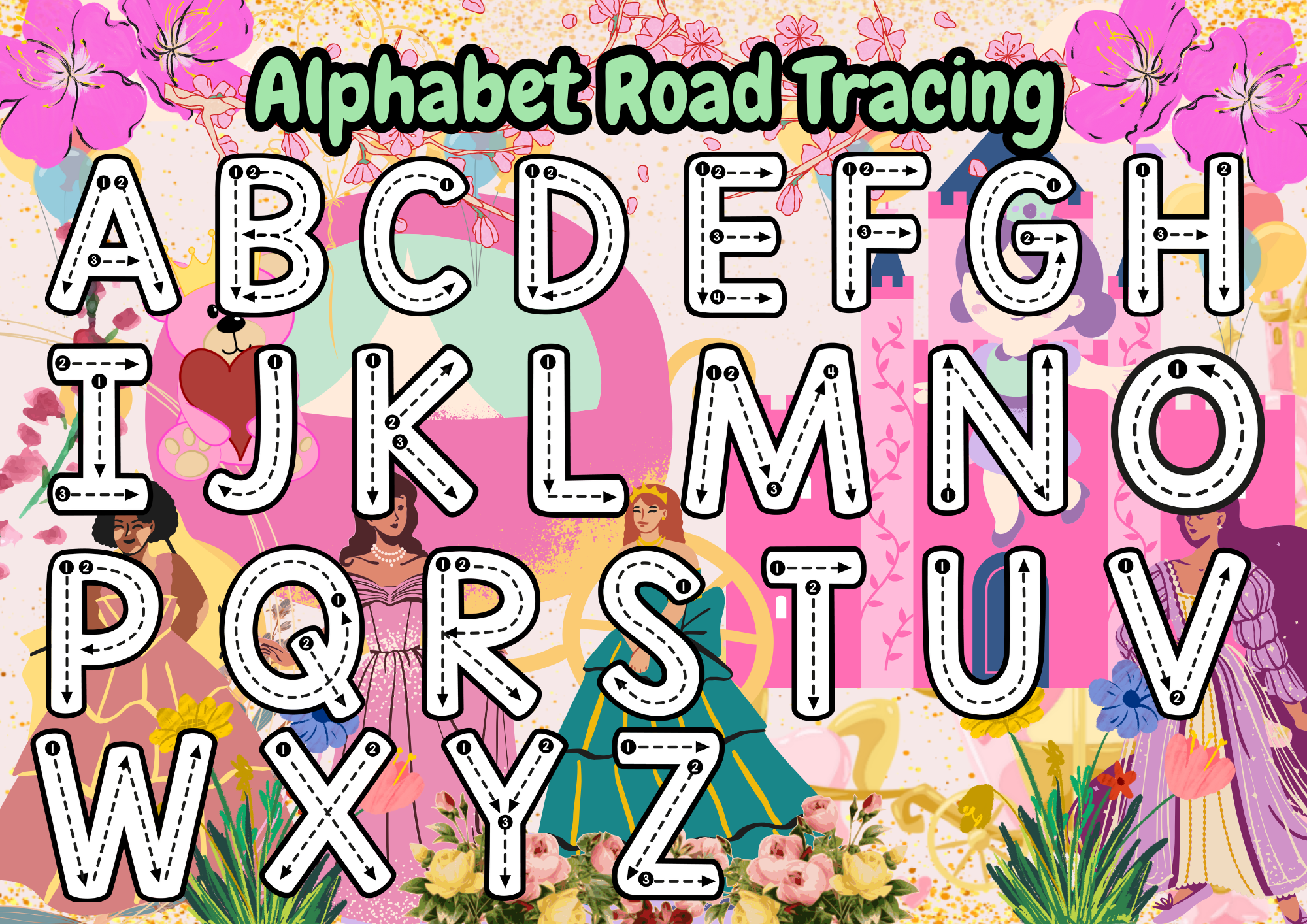 Princess Themed - 62 Page Busy Book