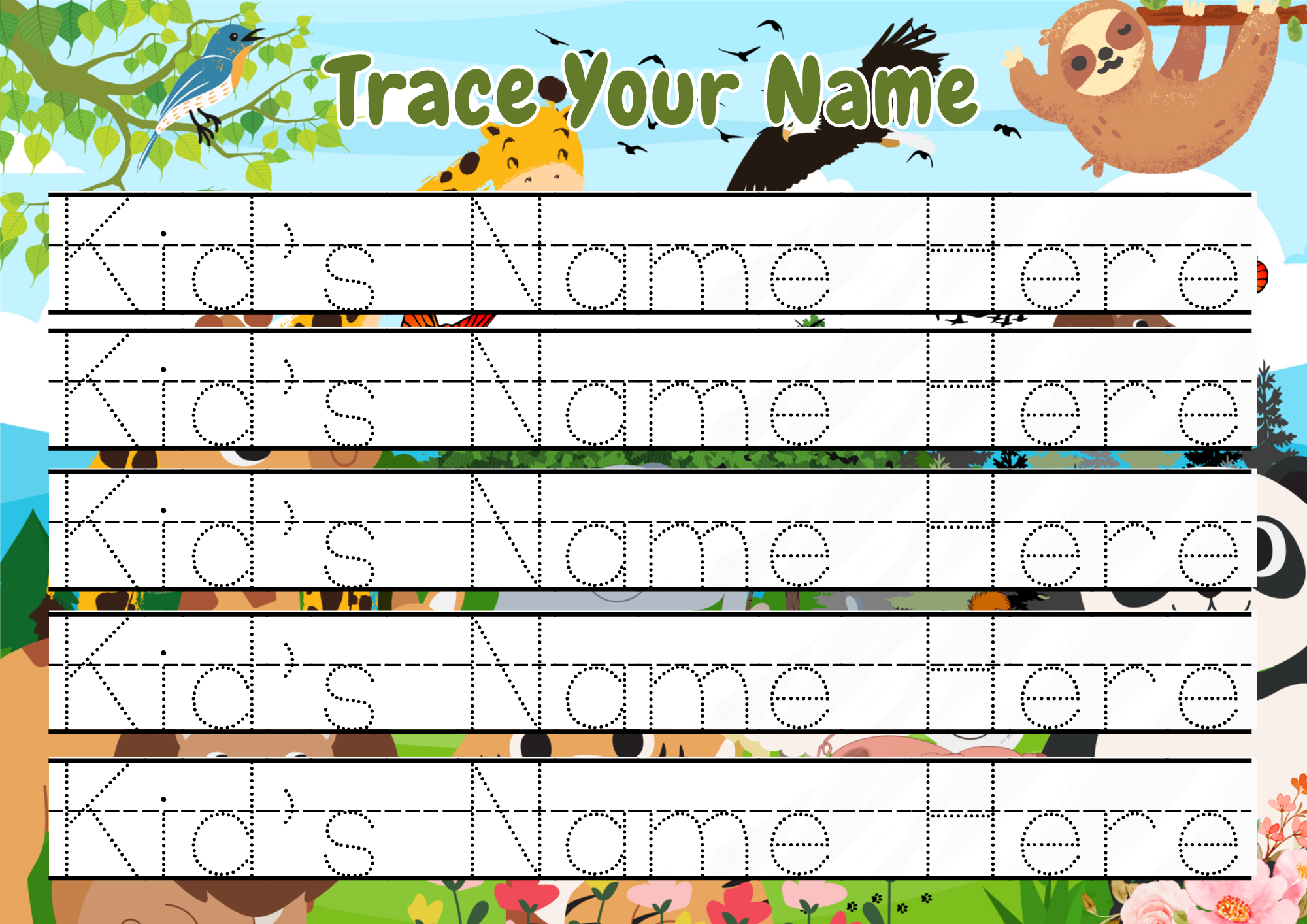 Animal Themed - 64 page Busy Book