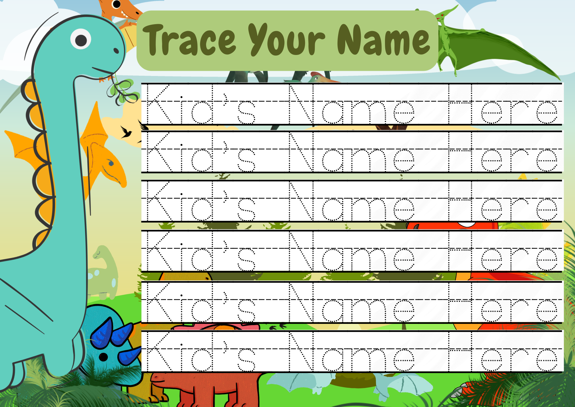 Dinosaur Themed - 64 Page Busy Book