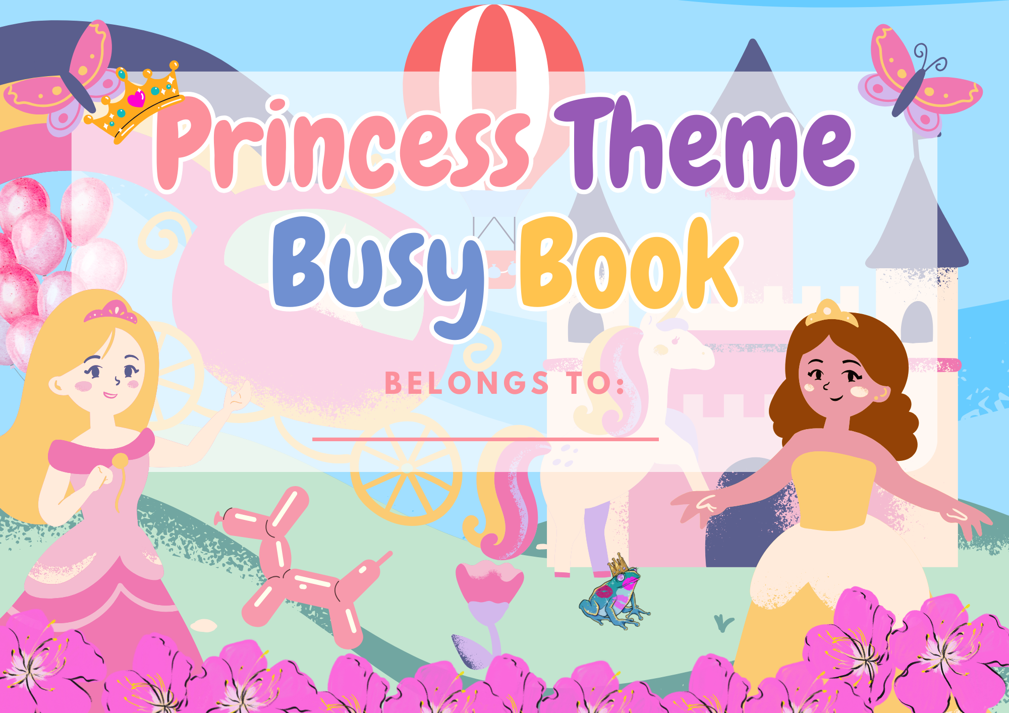 Princess Themed - 62 Page Busy Book